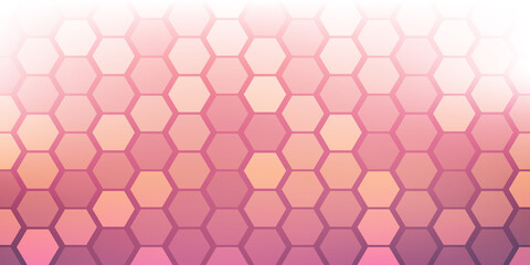 Poster - Purple Wallpaper, Background, Flyer or Cover Design for Your Business with Hexagonal Pattern on Abstract Blurred Texture - Base for Presentations, Placards,Posters, Brochures, Creative Vector Template
