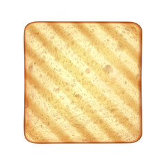 Sticker - Diagonally Striped Toast Composition