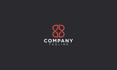 Letter B infinity modern logo design