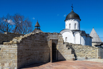 Wall Mural - Staraya Ladoga, Russia : Ancient historical old Ladoga fortress in the village of Staraya Ladoga - Leningrad region Russia - architecture background