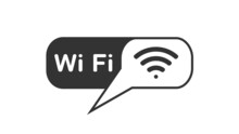 Wi-Fi Logo Or Simbol Isolated On White Background