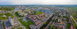 Letnia panorama z lotu ptaka, osiedle górczyn, miasto Gorzów Wielkopolski