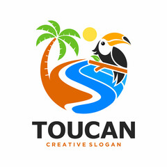 Wall Mural - Toucan Bird Mascot Vector Illustration