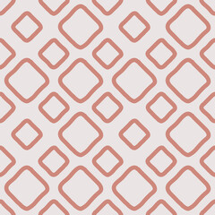 Poster - Dull identical rhombuses in a minimal pattern. Simple and primitive diamond pattern.