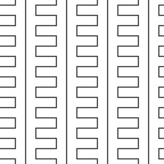 Poster - Black line snake. Vector identical black snake pattern.