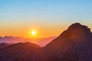 Canvas Print - Amazing mountain morning.