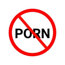 No Porn Sign Icon 