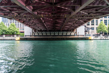 Underside Of Bridge In Chicago