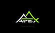 Mountain branding apex logo