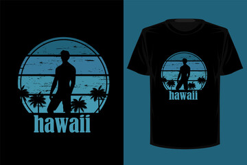 Wall Mural - Hawaii retro vintage t shirt design