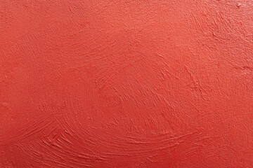 Wall Mural - red paint texture of cement wall for background