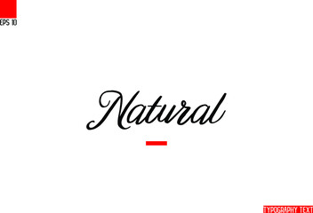 Poster - Natural Calligraphic Text