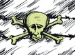 Graphic image stylized as a pirate
