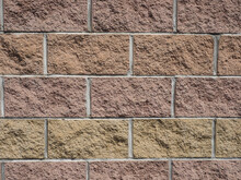 Brown And Yellow Stone Brick Wall Background