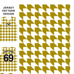 Jersey printing design pattern for soccer, badminton, basketball, volleyball, gaming, racing and fishing team uniforms. Fabric pattern. Sport background. Vector