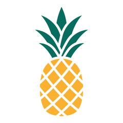 Wall Mural - Pineapple icon. Pineapple tropical fruit. Vector illustration