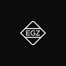 EGZ 3 Letter Design For Logo And Icon.vector Illustration With Black Background.EGZ Monogram Logo.