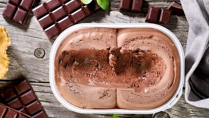 Wall Mural - chocolate ice cream