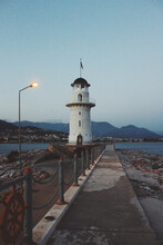 The Old Lighthouse By The Sea Of Alanya, Antalya Turkey