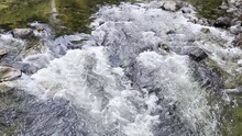 Top Down View Of Small Rapids In The Merced River In Yosemite National Park
