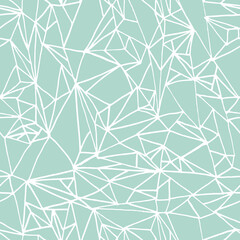 Aufkleber - Seamless abstract hand drawn geometric pattern