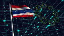 Conceptual Flow Of Data With Thai Flag