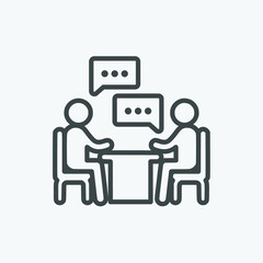 Poster - Mentor vector icon. Isolated education icon vector design. Designed for web and app design interfaces.