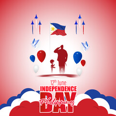 vector illustration for happy independence day - Philippines