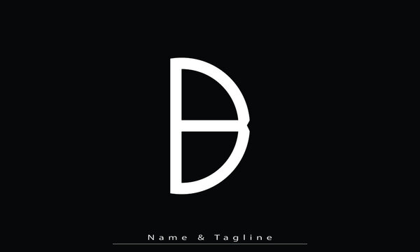 Alphabet letters Initials Monogram logo B