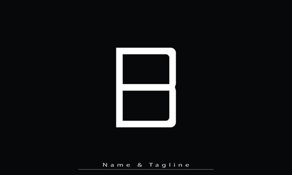 Alphabet letters Initials Monogram logo B