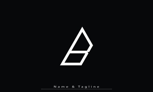Alphabet letters Initials Monogram logo B