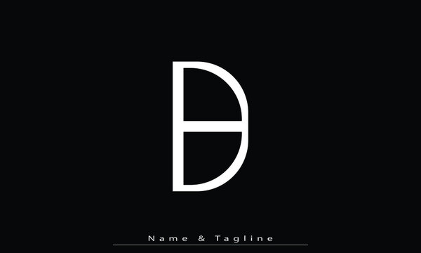 Alphabet letters Initials Monogram logo B