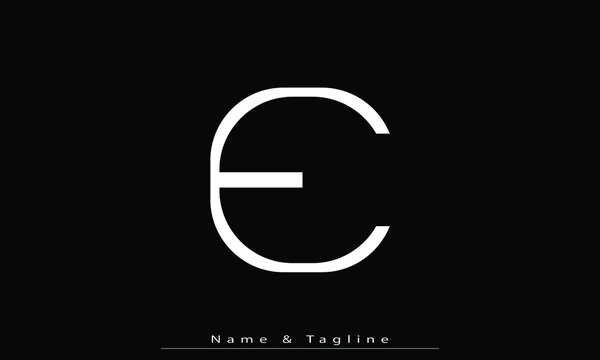 Alphabet letters Initials Monogram logo E