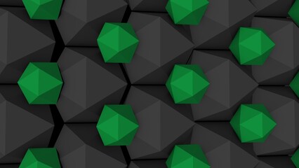Poster - Abstract background of geometric lines and shapes. Decoration or screensaver. 3D rendering.