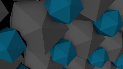 Poster - Abstract background of geometric lines and shapes. Decoration or screensaver. 3D rendering.
