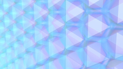 Poster - Blue-pink abstract background from geometric lines. 3D rendering.