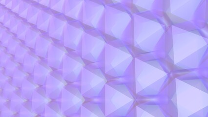 Poster - Blue-pink abstract background from geometric lines. 3D rendering.