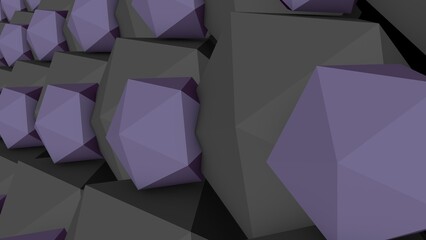 Poster - Abstract background of geometric lines and shapes. Decoration or screensaver. 3D rendering.