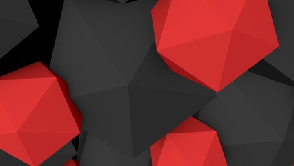 Poster - Abstract background of geometric lines and shapes. Decoration or screensaver. 3D rendering.