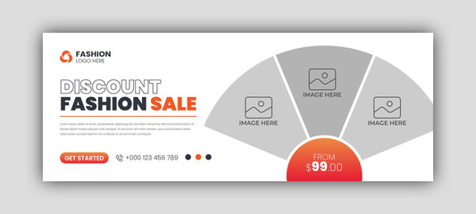 Poster - fashion sale social media facebook cover design template