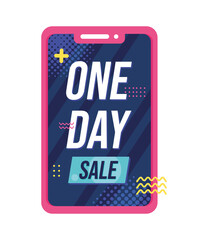 Wall Mural - smartphone with sale lettering