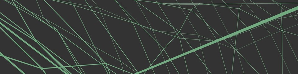 Poster - Gray banner or background with colored lines. Net. 3D rendering.