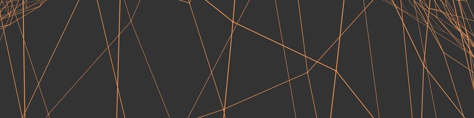 Poster - Gray banner or background with colored lines. Net. 3D rendering.