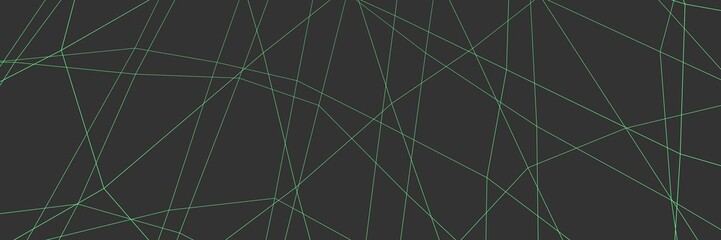 Poster - Gray banner or background with colored lines. Net. 3D rendering.