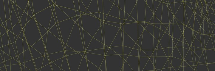 Poster - Gray banner or background with colored lines. Net. 3D rendering.
