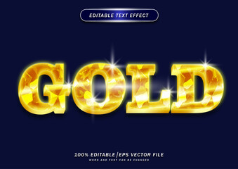 Poster - Luxury golden text effect with elegant pattern