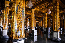 Wat Chantaram And Wat Tha Sung Temple, Crystal Sanctuary 100 M Long, In Uthai Thani, Thailand