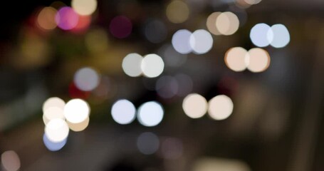 Poster - Bokeh of city night view