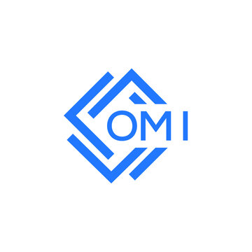 OMI technology letter logo design on white  background. OMI creative initials technology letter logo concept. OMI technology letter design.