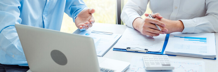 Aufkleber - Co-working Business Team Consulting meeting Planning Strategy and brainstorming new business project